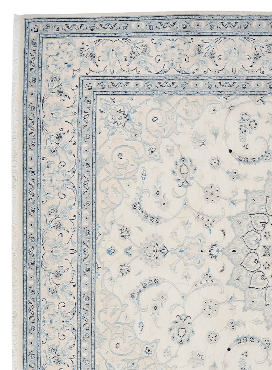 Nain 12La — Hand-knotted, 252x303 cm, Beige, 100% Virgin Wool | View 3