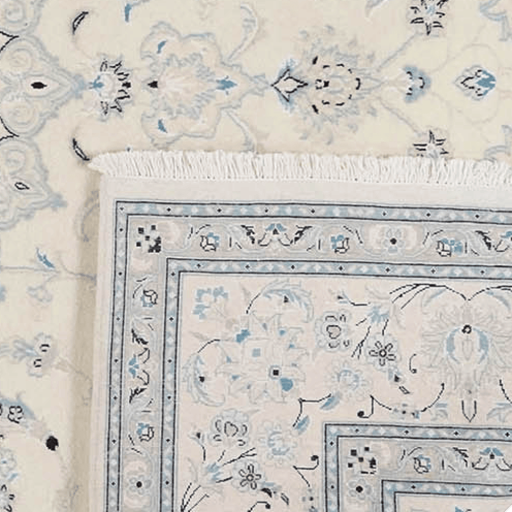 Nain 12La — Hand-knotted, 252x303 cm, Beige, 100% Virgin Wool | View 6