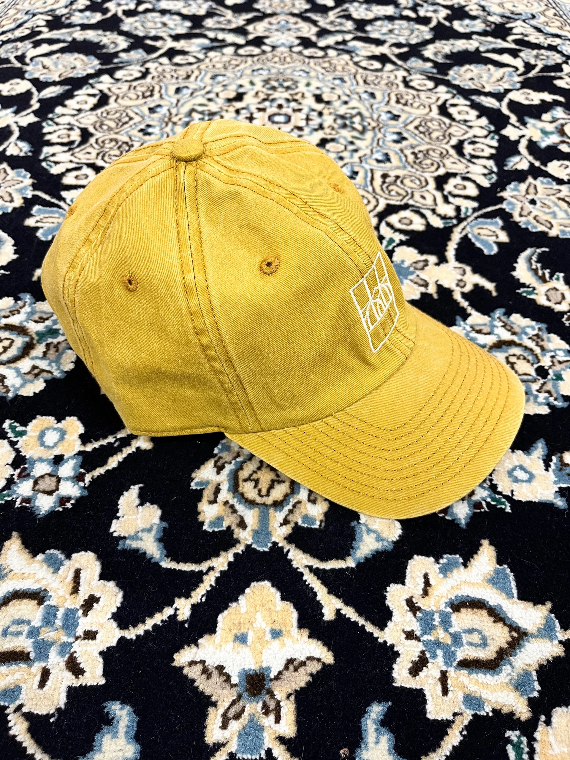 Rugtales Cap Mustard — Handmade | Detail view