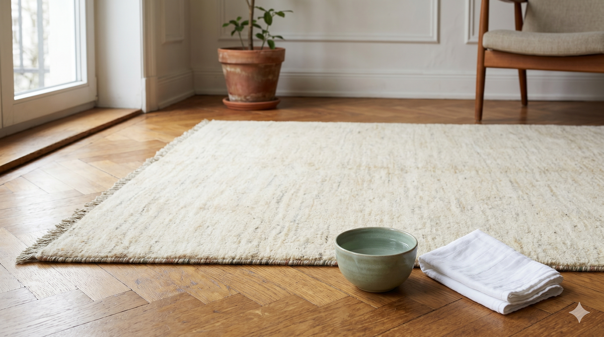 Handgeknüpften Teppich richtig reinigen: Schritt für Schritt