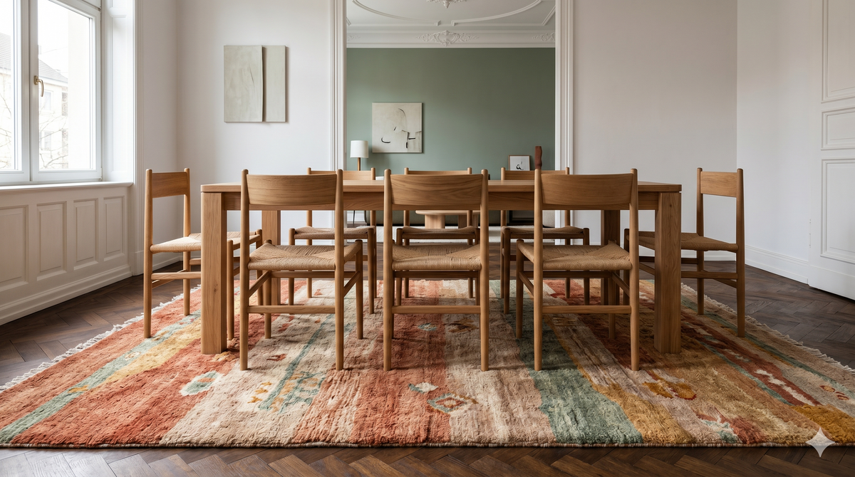 Rug Size for an 8-Person Dining Table: The Right Dimensions