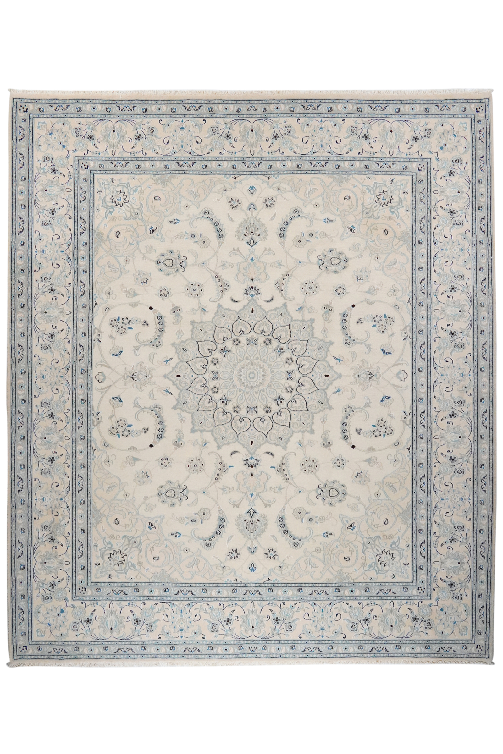 Nain 12La — Handgefertigt, 300x255 cm, Beige, 100% Virgin Wool | Main view