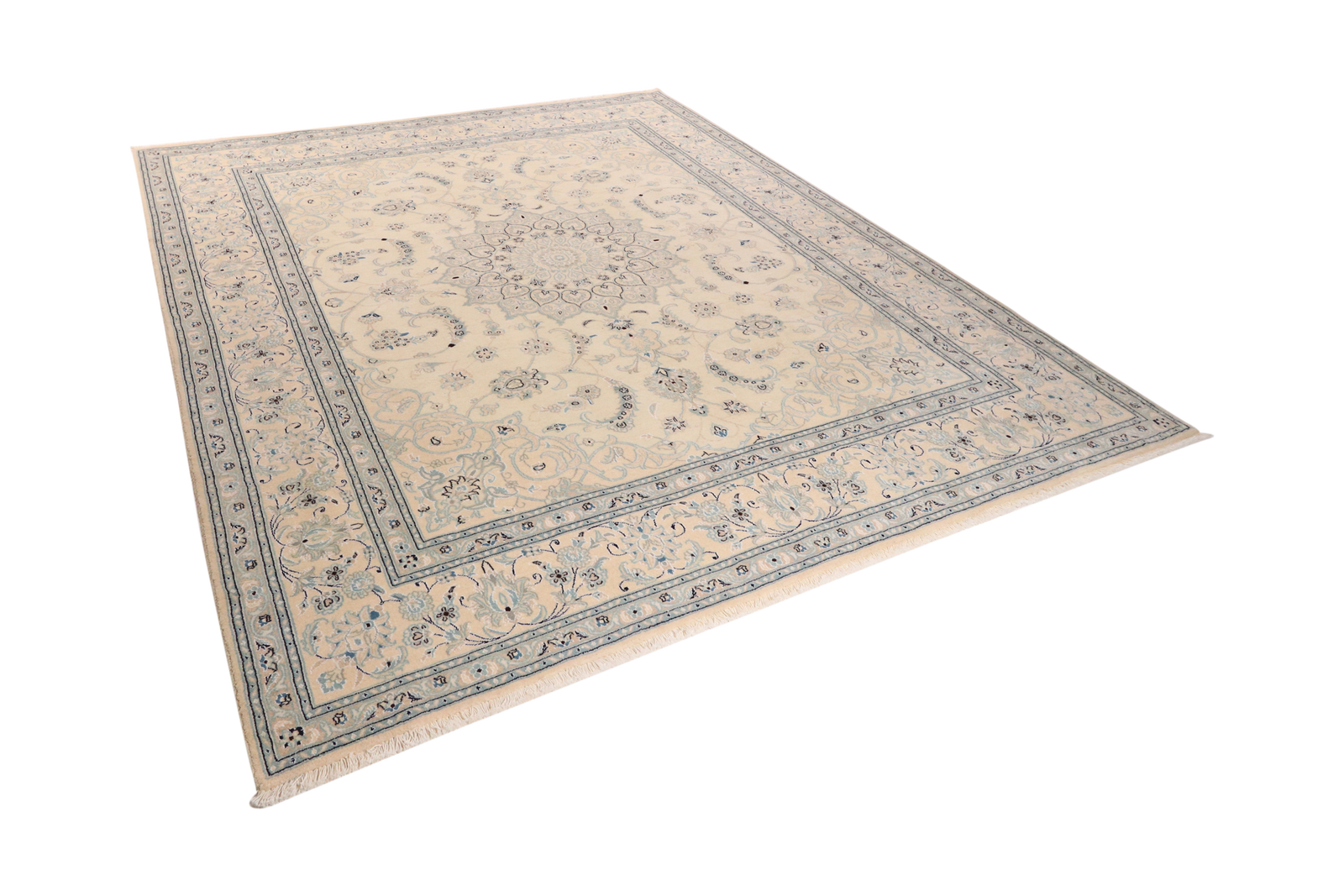 Nain 12La — Handgefertigt, 300x255 cm, Beige, 100% Virgin Wool | View 6
