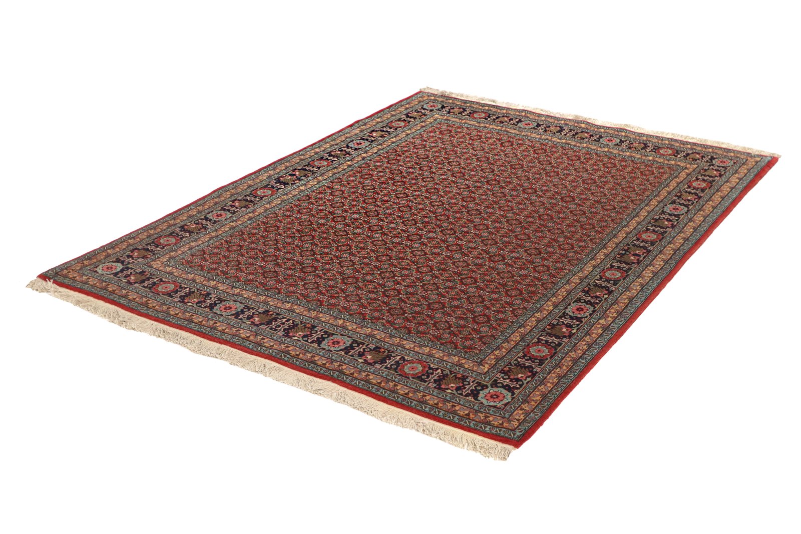 Tabriz Old — Hand-knotted, 146x196 cm, Red, 100% Virgin Wool | View 6