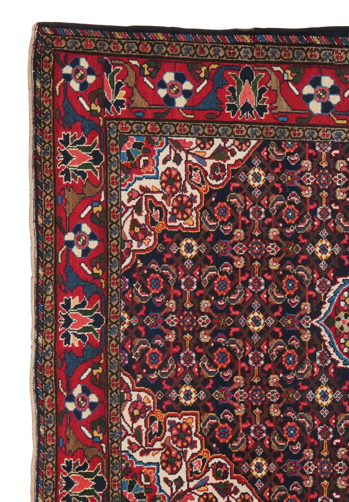 Bourtchalou — Hand-knotted, 143x205 cm, Blue, 100% Virgin Wool | View 3