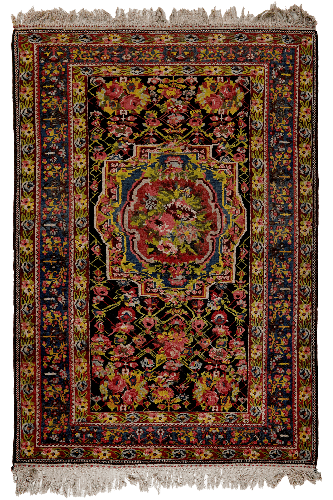 Bakhtiar — Hand-knotted, 145x217 cm, Blue, 100% Virgin Wool | Main view