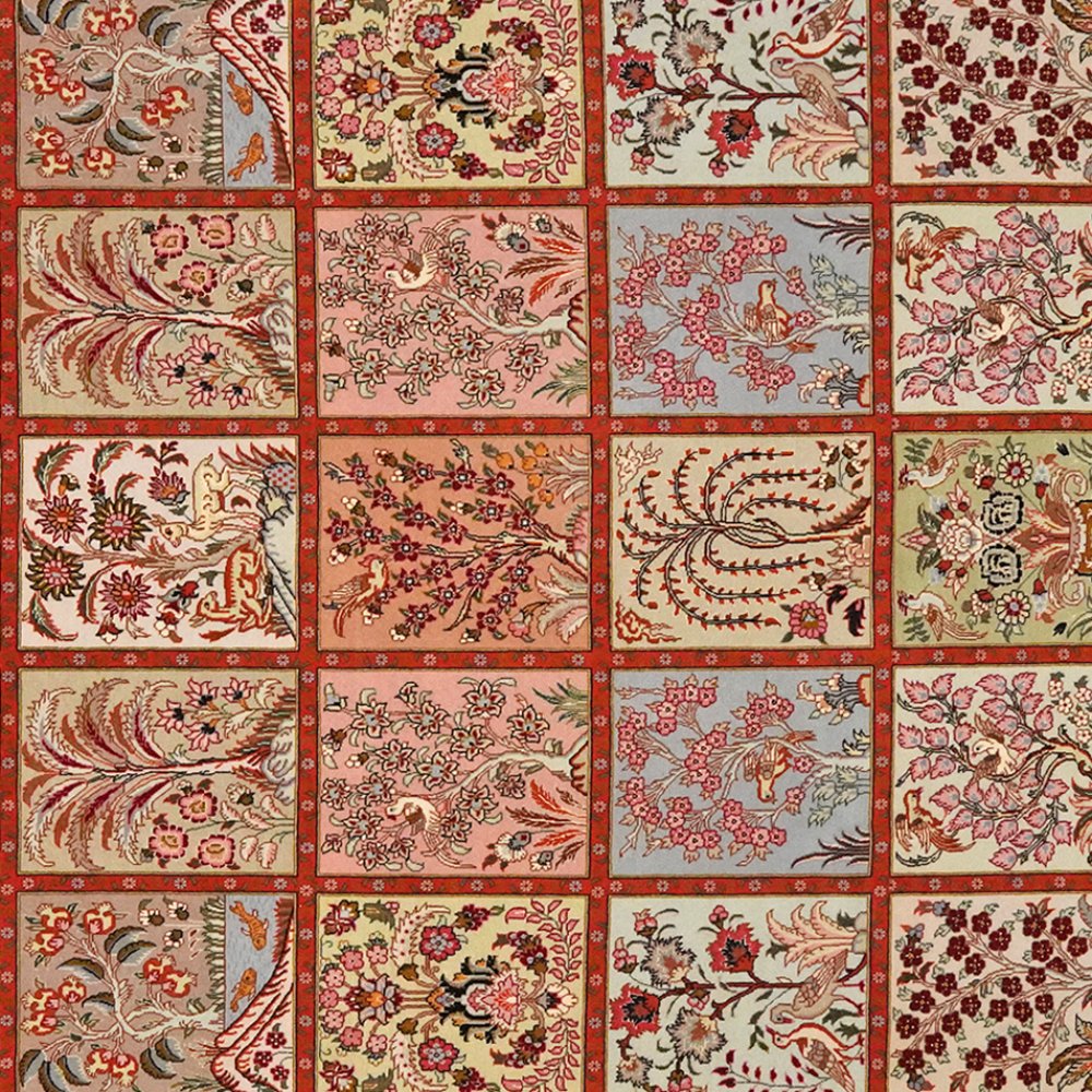 Tabriz 50 Raj — Hand-knotted, 200x299 cm, Multicolor, 100% Virgin Wool | View 4
