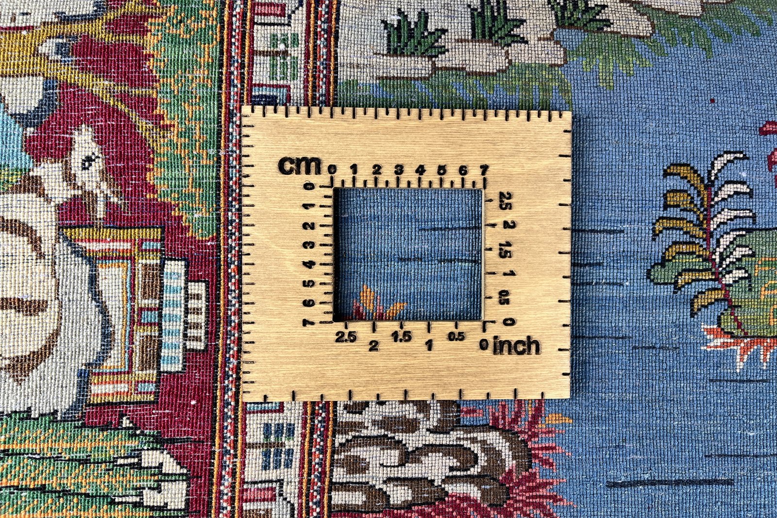 Kashan — Hand-knotted, 135x210 cm, Blue, 100% Virgin Wool | View 11
