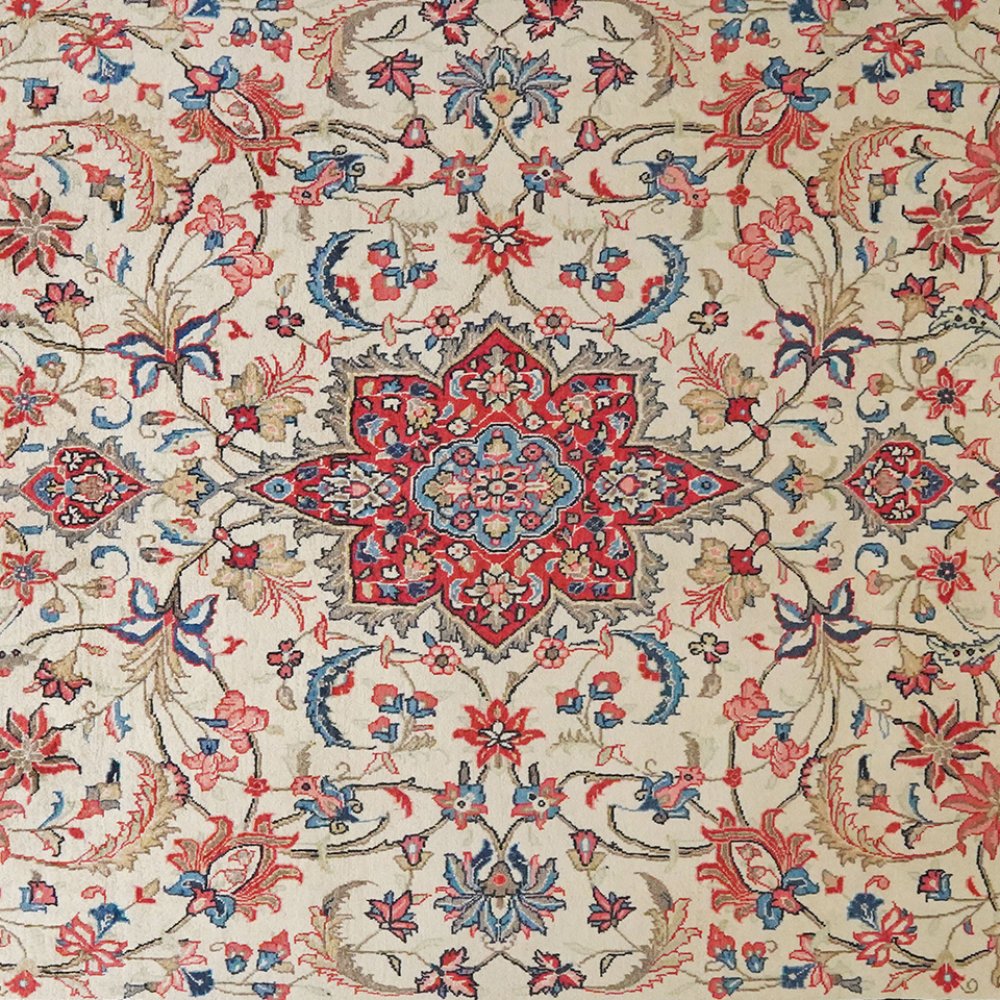 Sarough — Hand-knotted, 208x323 cm, Beige, 100% Virgin Wool | View 4