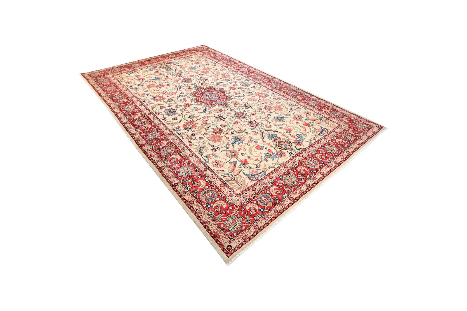 Sarough — Hand-knotted, 208x323 cm, Beige, 100% Virgin Wool | View 5