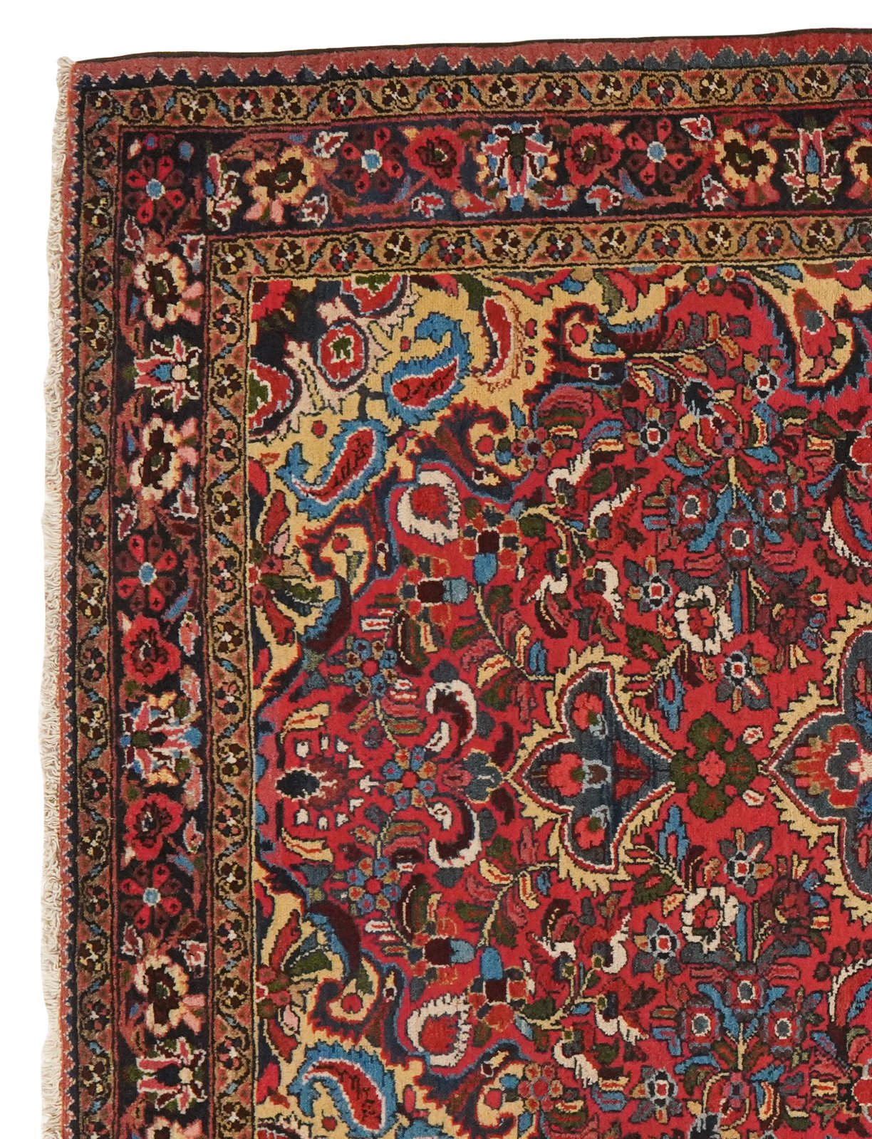 Bourtchalou — Hand-knotted, 144x206 cm, Red, 100% Virgin Wool | View 3
