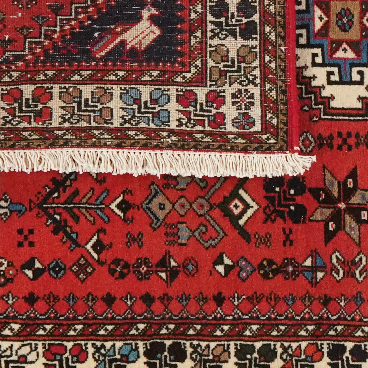 Nasrabad — Hand-knotted, 98x148 cm, Red, 100% Virgin Wool | View 6