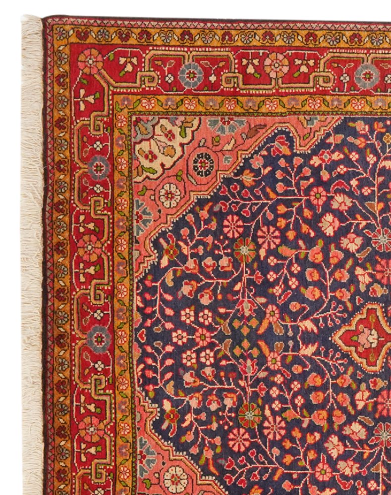 Djozan — Hand-knotted, 130x208 cm, Blue, 100% Virgin Wool | View 3