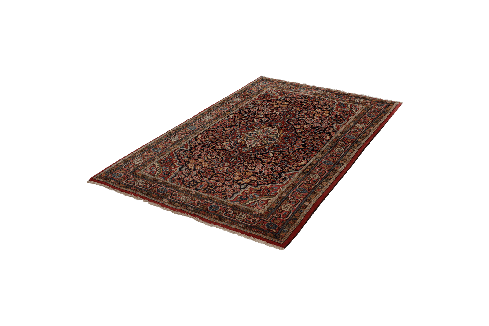 Djozan — Hand-knotted, 130x214 cm, Blue, 100% Virgin Wool | View 5