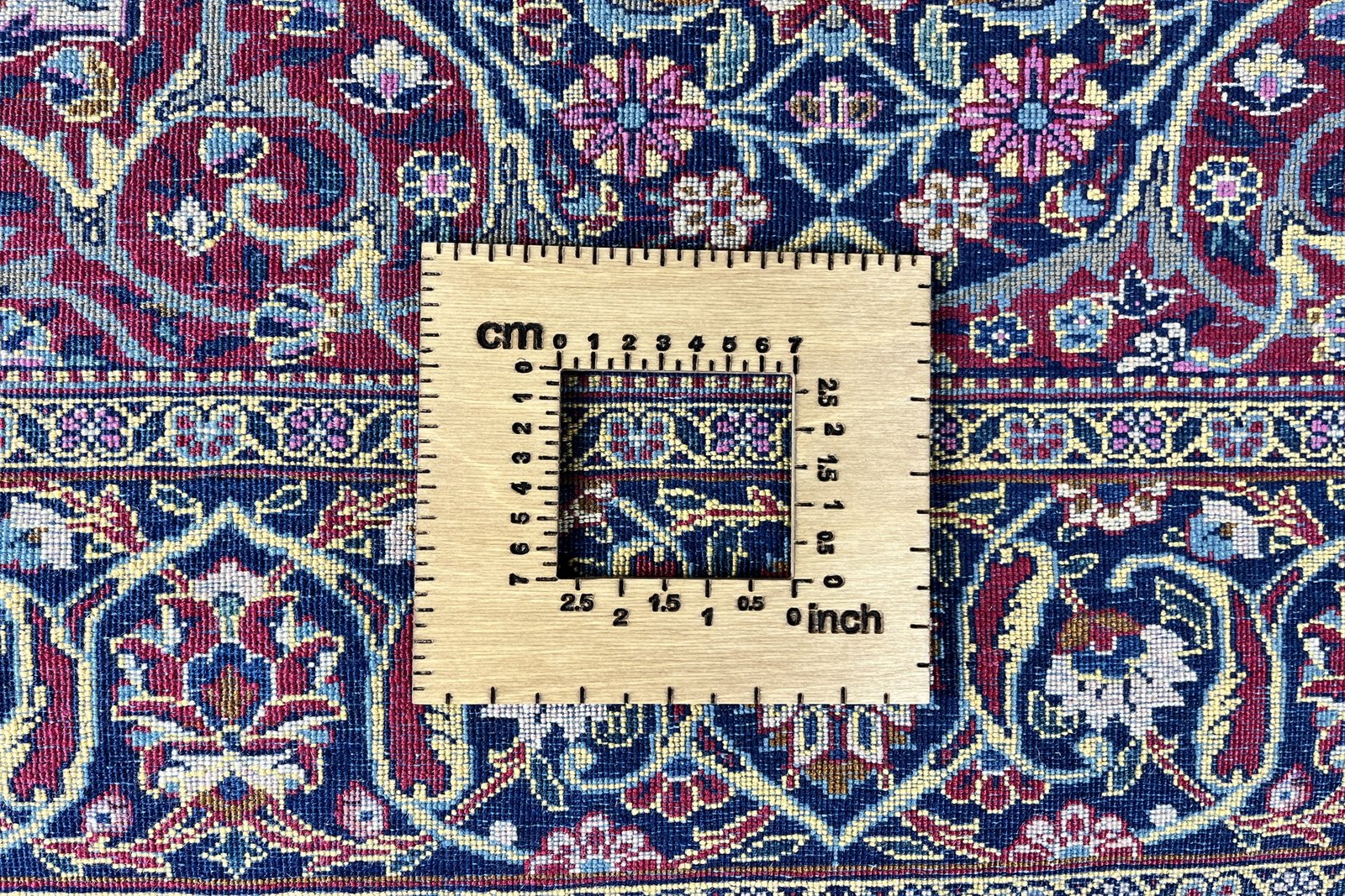 Kashan — Hand-knotted, 130x204 cm, Blue, 100% Virgin Wool | View 11