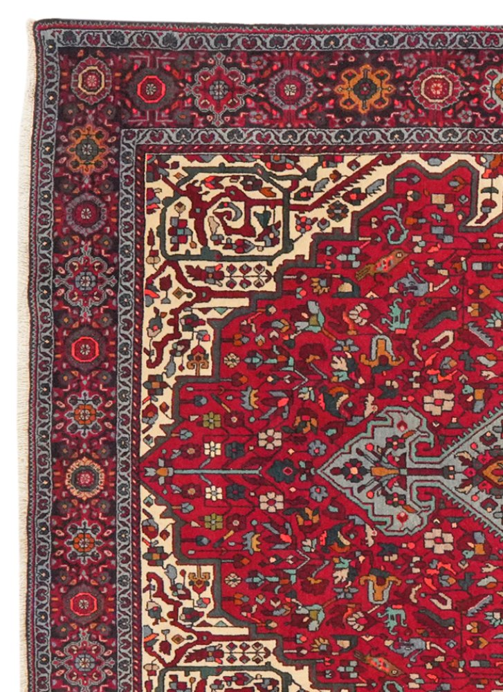 Bidgane — Hand-knotted, 130x214 cm, Red, 100% Virgin Wool | View 3