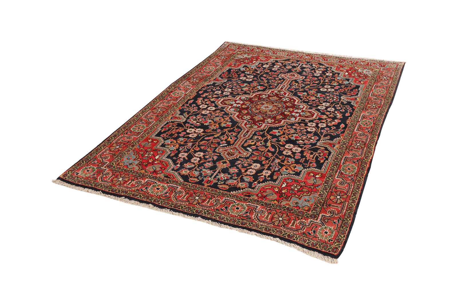 Djozan — Hand-knotted, 138x198 cm, Blue, 100% Virgin Wool | View 5