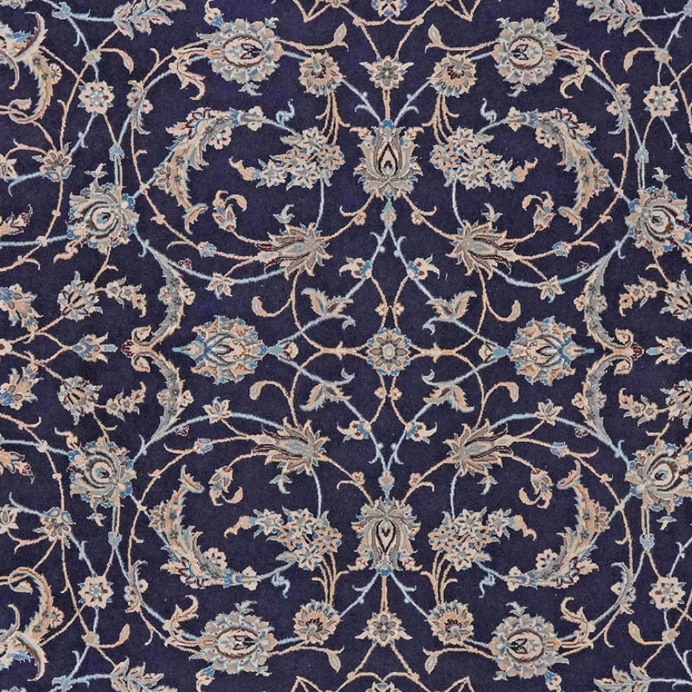 Nain 9La — Hand-knotted, 248x290 cm, Blue, 100% Virgin Wool | View 4