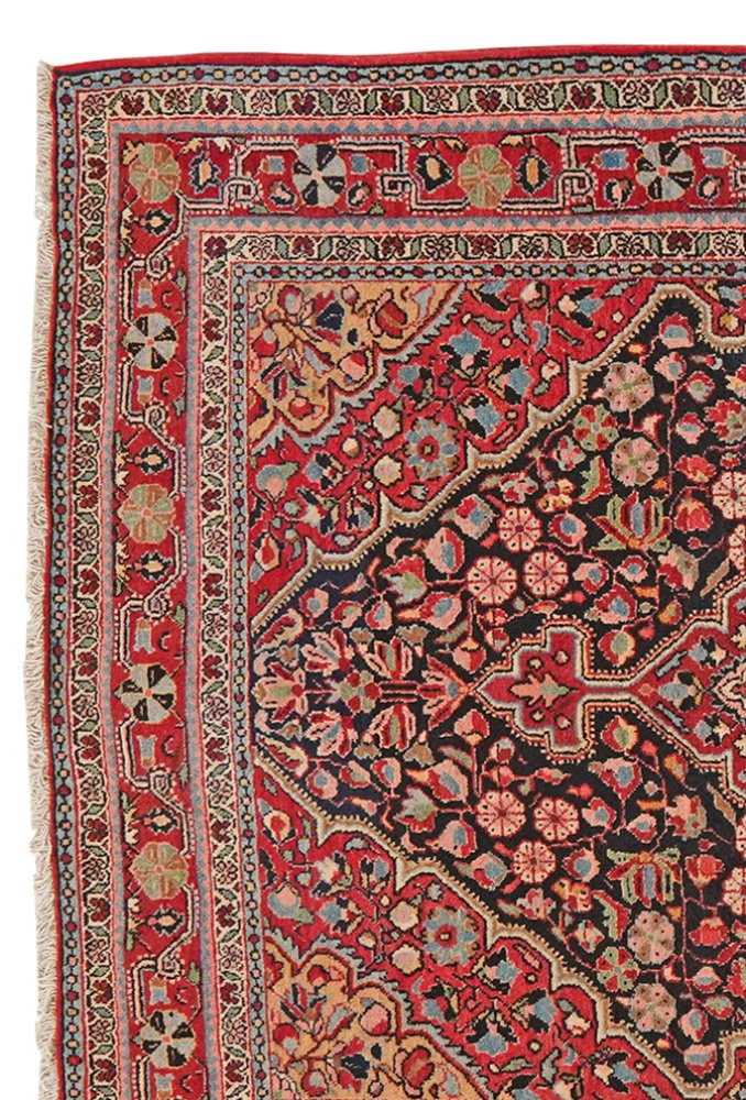 Djozan — Hand-knotted, 131x198 cm, Blue, 100% Virgin Wool | View 3