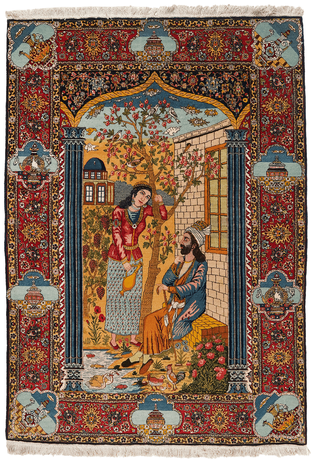 Tabriz Old — Hand-knotted, 136x194 cm, Multicolor, 100% Virgin Wool | Main view