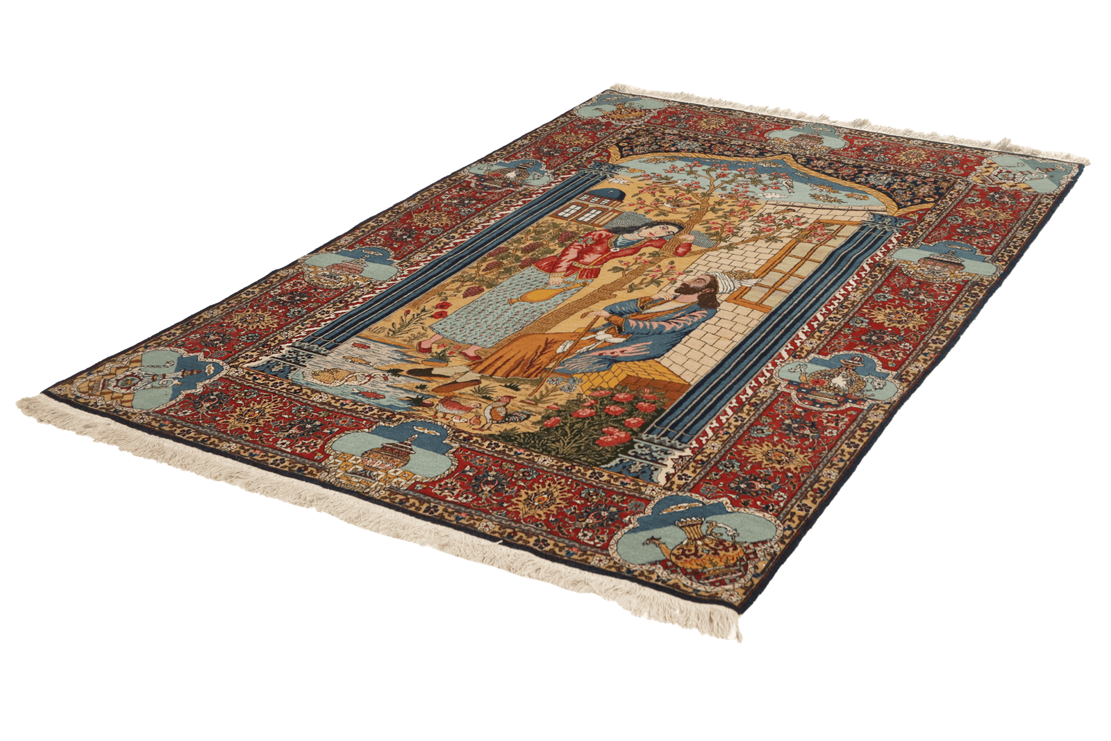 Tabriz Old — Hand-knotted, 136x194 cm, Multicolor, 100% Virgin Wool | View 6