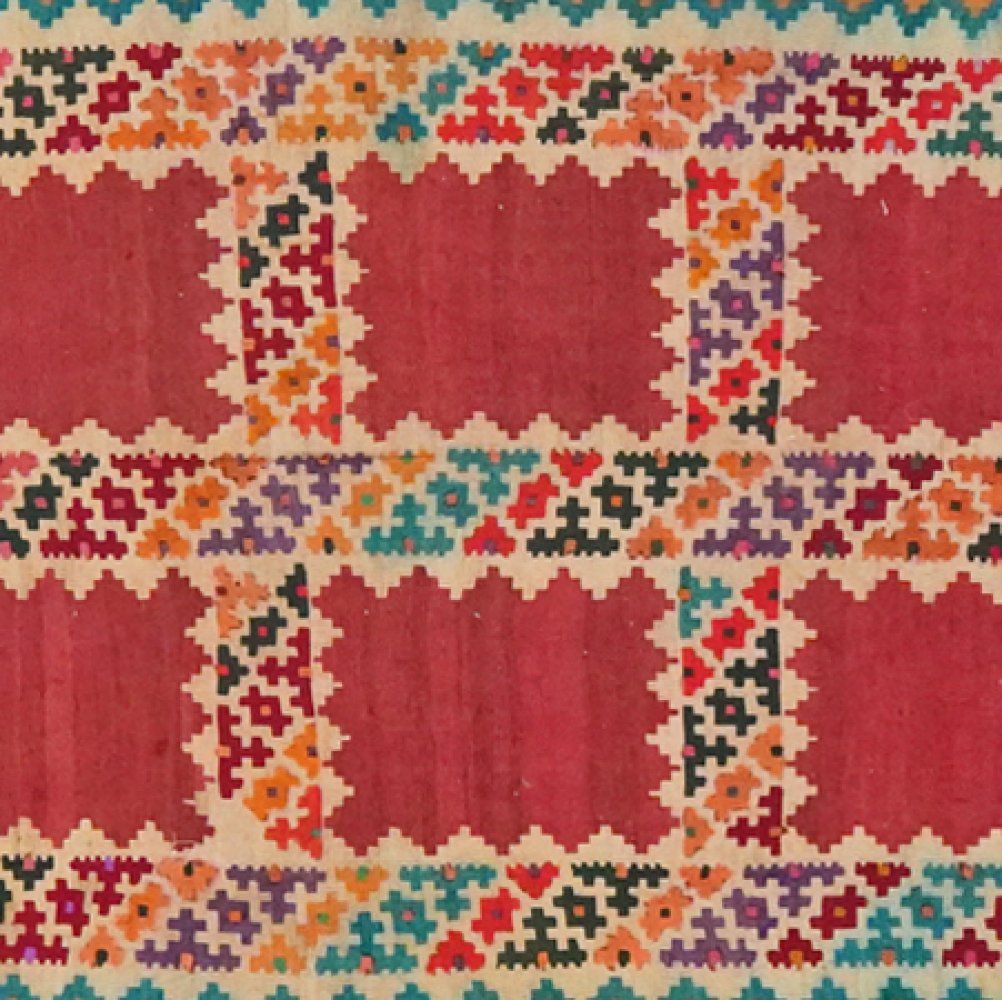 Kelim Gashgai Old — Handmade, 121x427 cm, Multicolor, 100% Virgin Wool | View 4