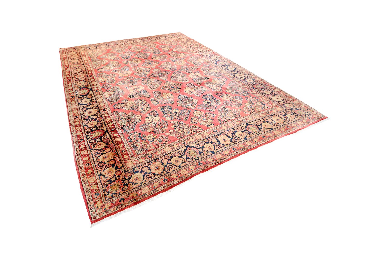 Sarough — Hand-knotted, 284x360 cm, Red, 100% Virgin Wool | View 5