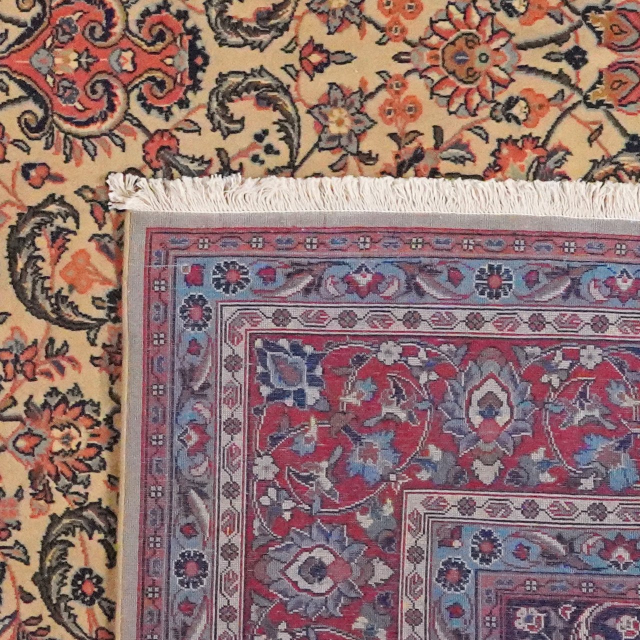 Sarough — Hand-knotted, 255x353 cm, Beige, 100% Virgin Wool | View 6