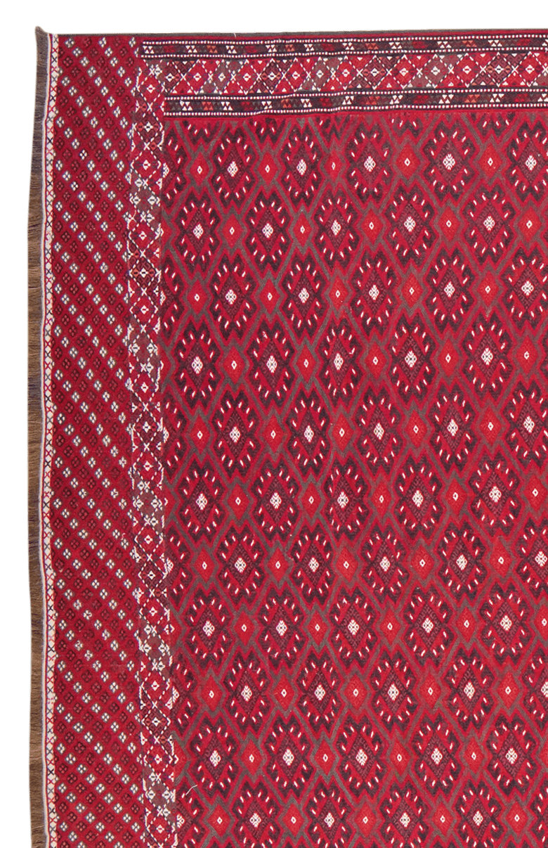 Kelim Turkman — Handmade, 210x406 cm, Multicolor, 100% Virgin Wool | View 3