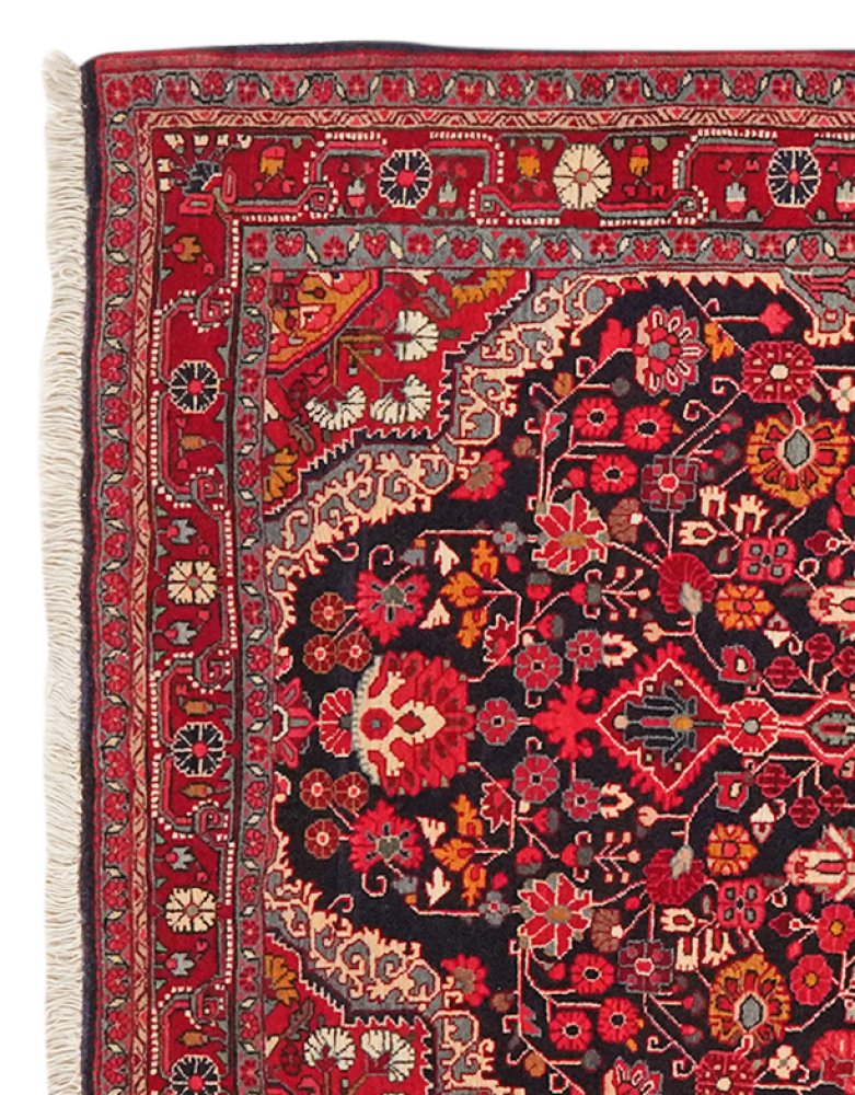 Djozan — Hand-knotted, 102x164 cm, Blue, 100% Virgin Wool | View 3
