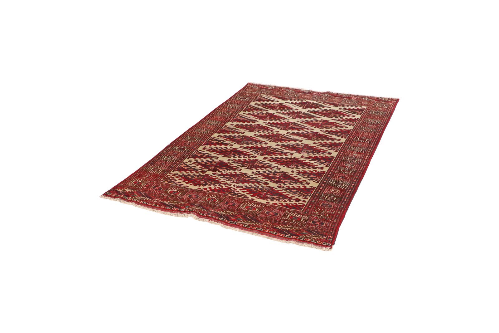 Buchara — Hand-knotted, 117x165 cm, Beige, 100% Virgin Wool | View 5