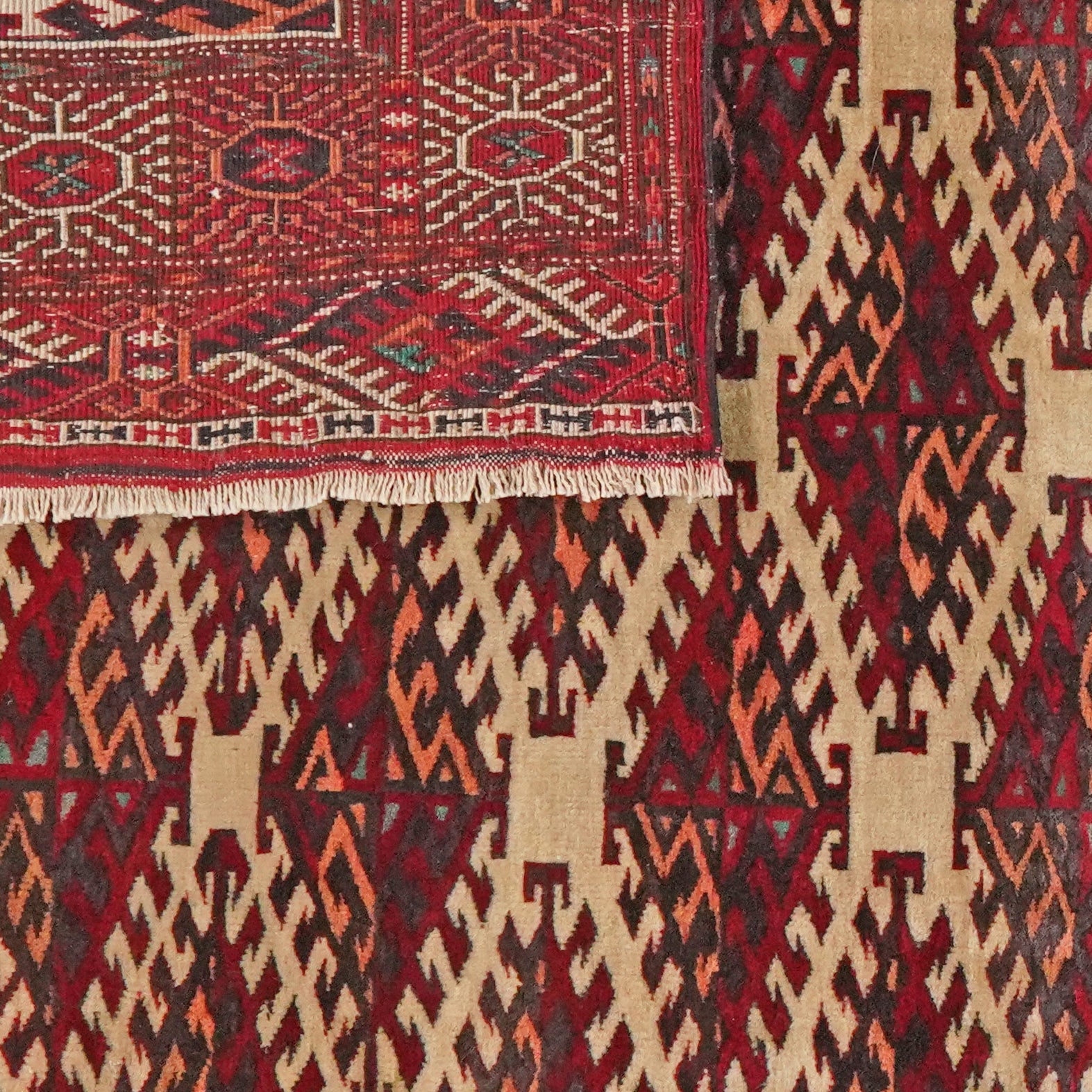 Buchara — Hand-knotted, 117x165 cm, Beige, 100% Virgin Wool | View 6