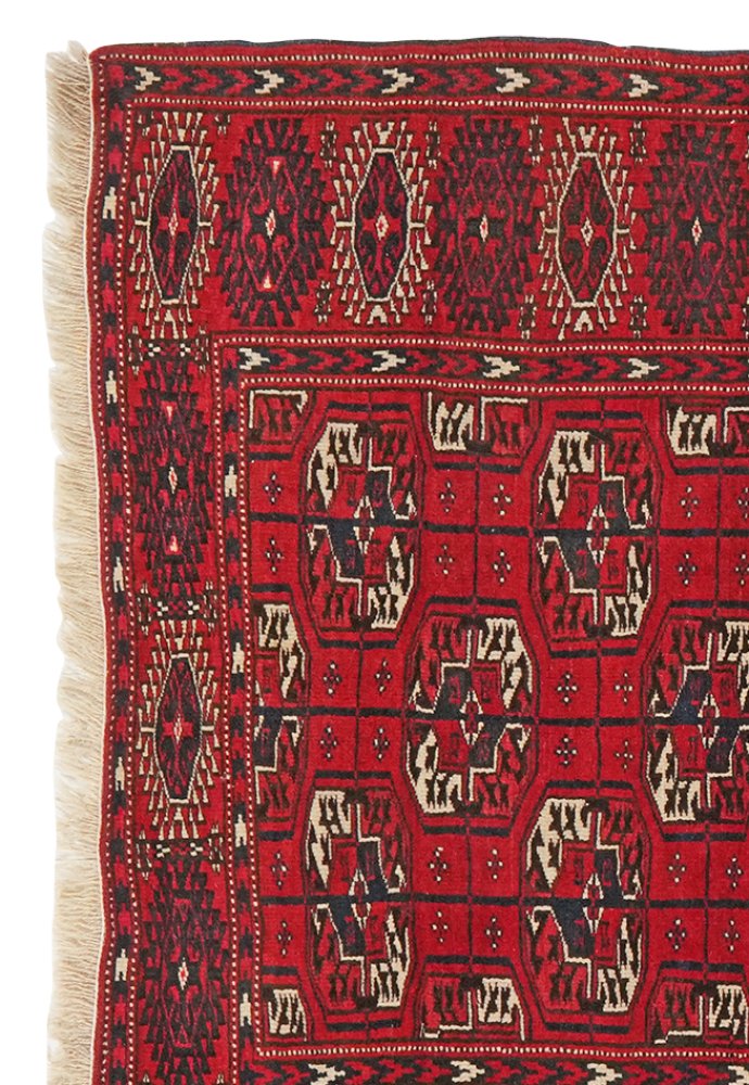Buchara — Hand-knotted, 120x157 cm, Red, 100% Virgin Wool | View 3