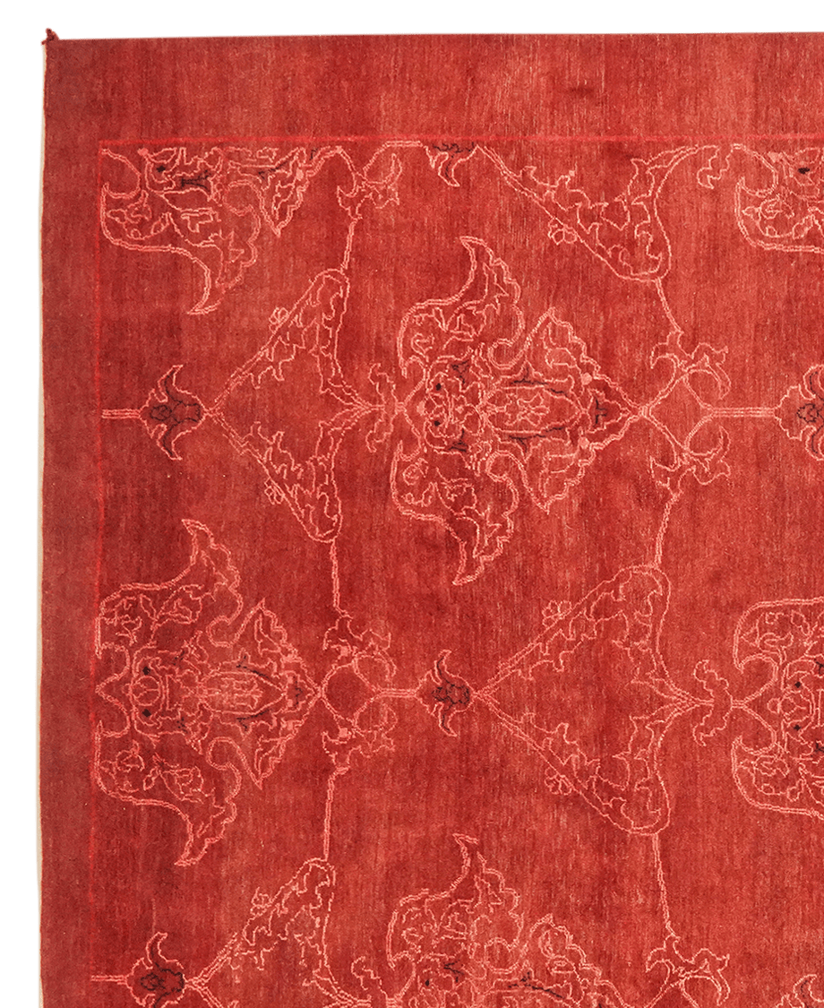 Rizbaf — Hand-knotted, 270x364 cm, Red, 100% Virgin Wool | View 3