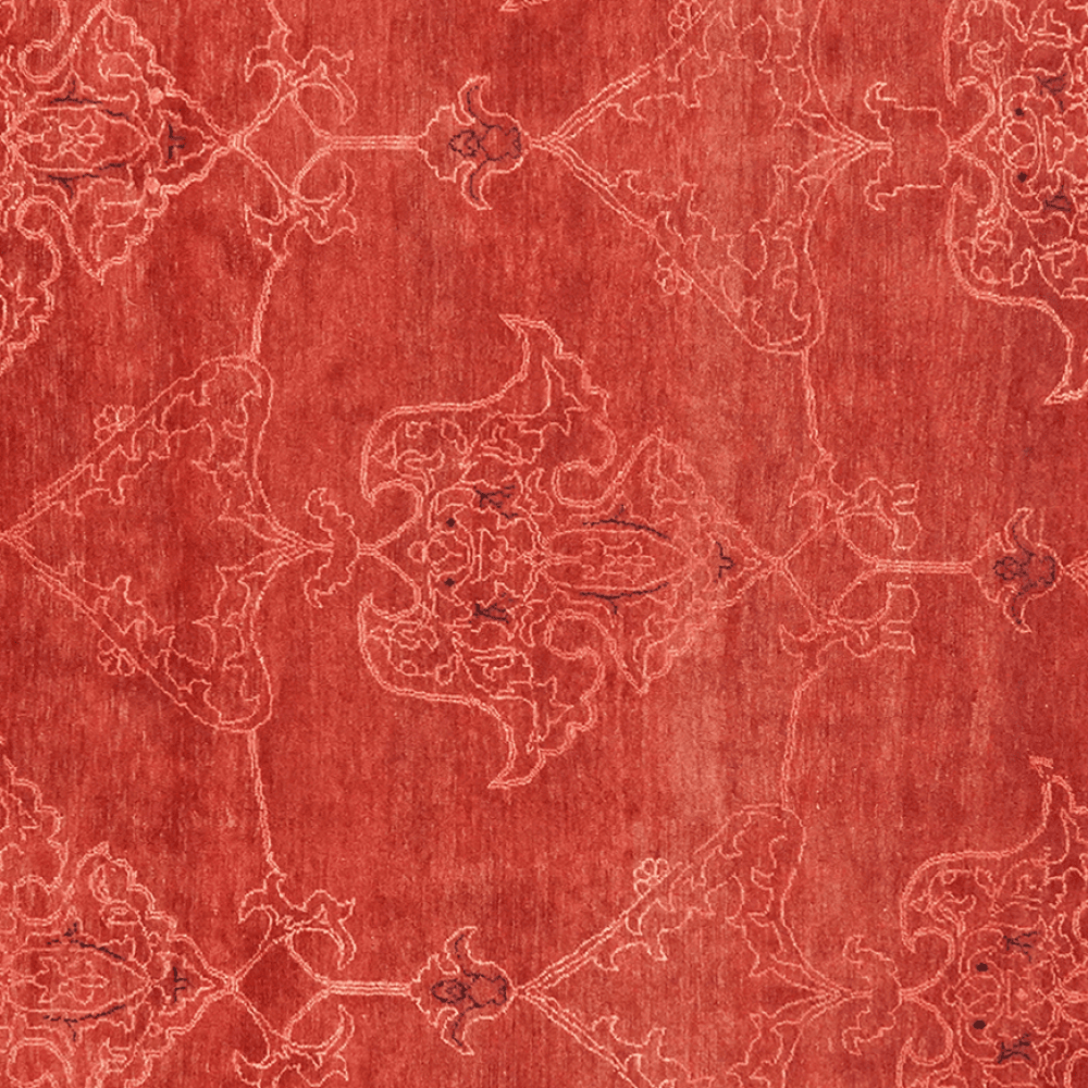 Rizbaf — Hand-knotted, 270x364 cm, Red, 100% Virgin Wool | View 4