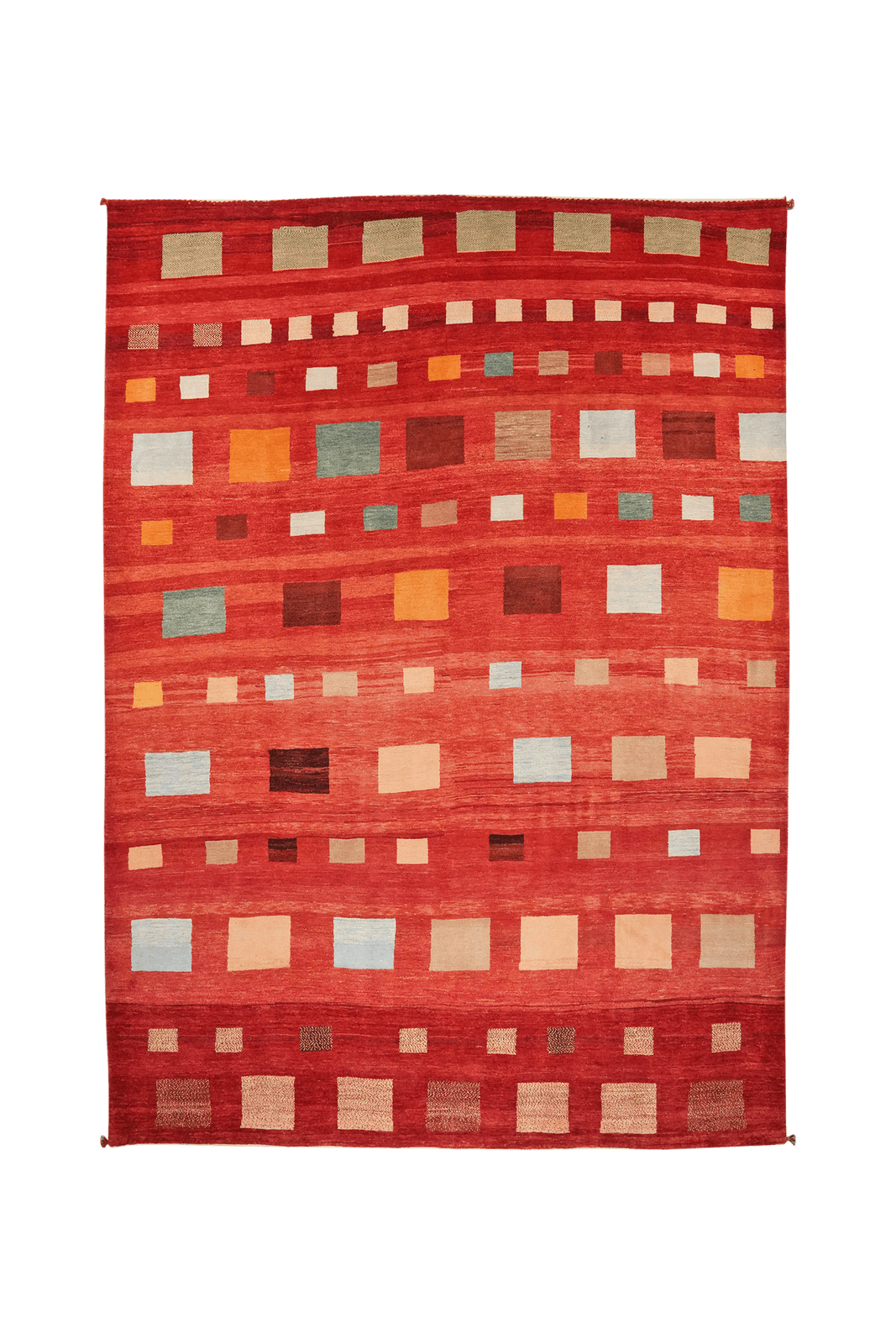 Rizbaf — Hand-knotted, 247x336 cm, Red, 100% Virgin Wool | Main view