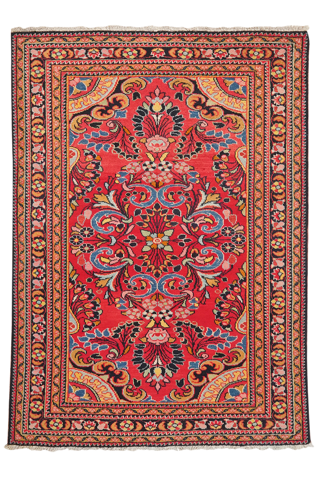 Lilian — Hand-knotted, 110x152 cm, Red, 100% Virgin Wool | Main view