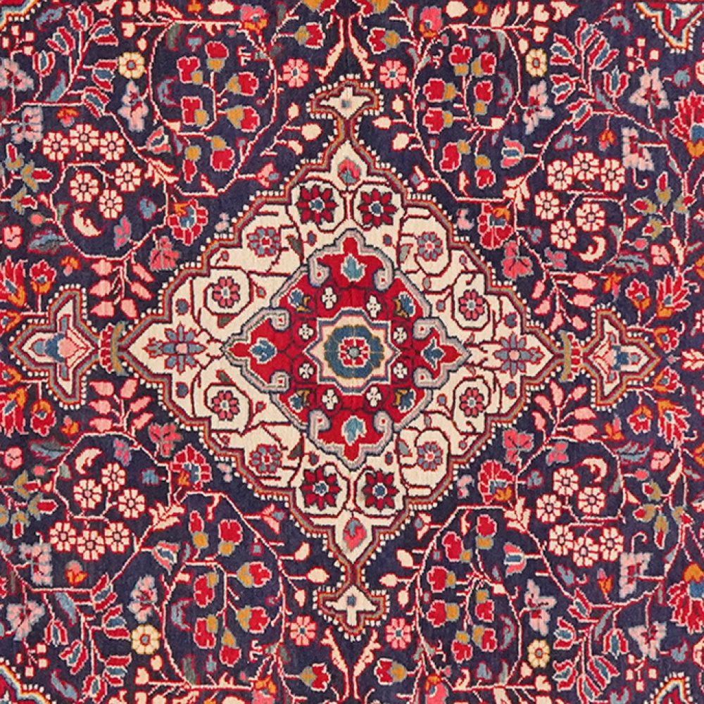 Djozan — Hand-knotted, 104x158 cm, Blue, 100% Virgin Wool | View 4