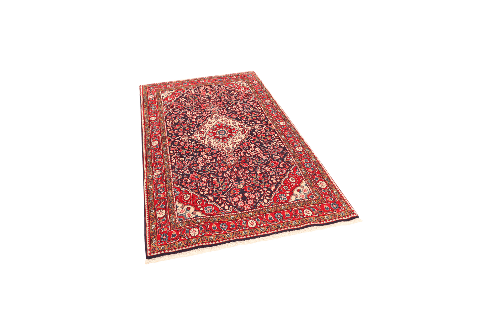 Djozan — Hand-knotted, 104x158 cm, Blue, 100% Virgin Wool | View 5