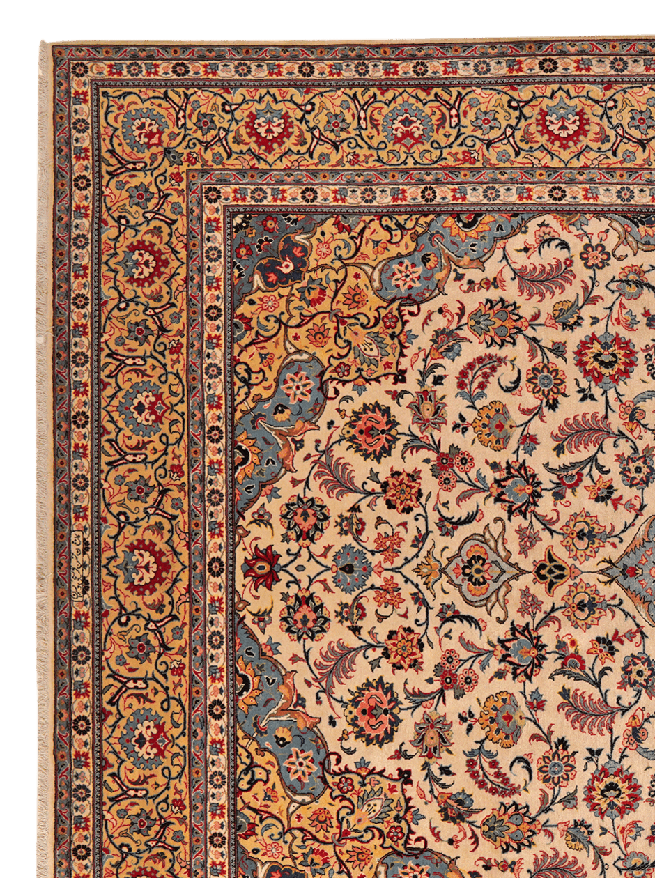 Kashan — Hand-knotted, 271x389 cm, Brown, 100% Virgin Wool | View 3