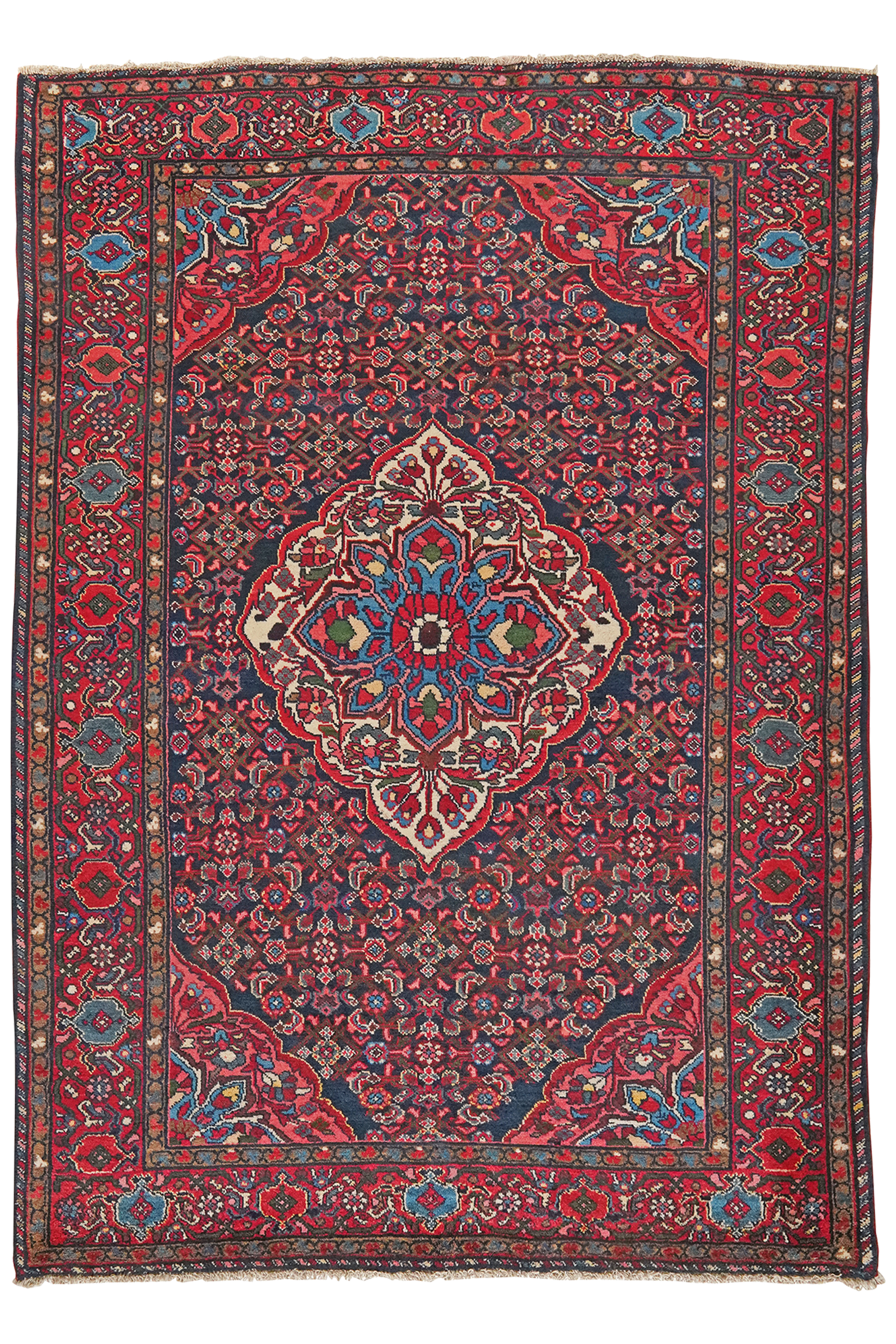 Koutabad — Handgefertigt, 207x147 cm, Rot, 100% Virgin Wool | Main view