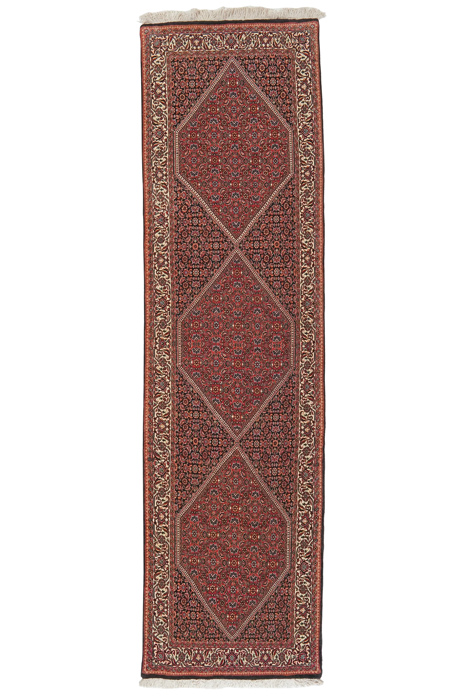 Bidjar Bookan — Handgefertigt, 306x82 cm, Beige, 100% Virgin Wool | Main view