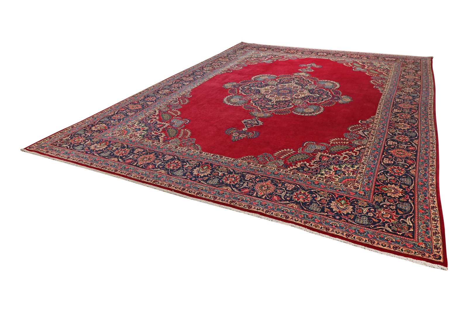 Kashan — Hand-knotted, 318x428 cm, Red, 100% Virgin Wool | View 5
