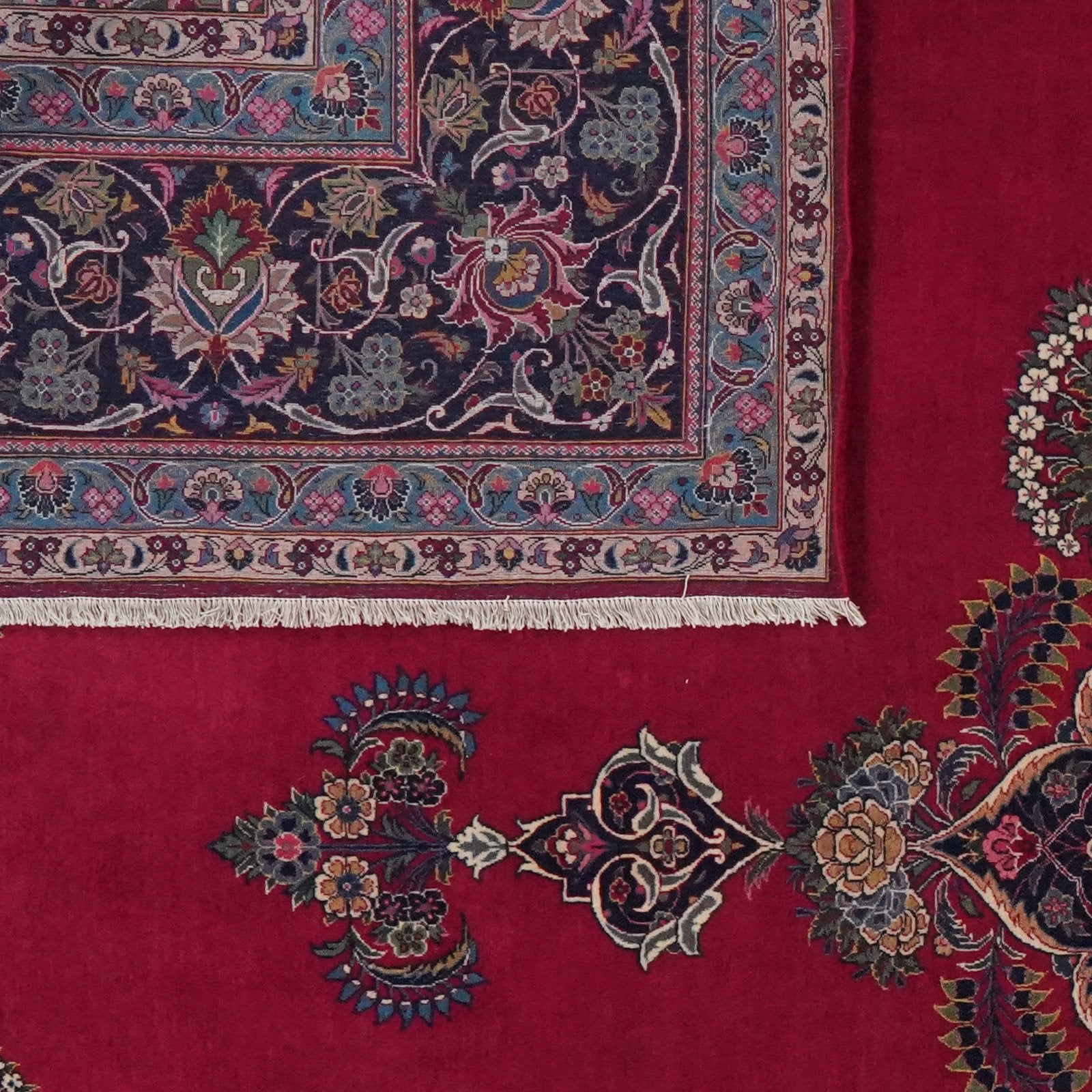 Kashan — Hand-knotted, 318x428 cm, Red, 100% Virgin Wool | View 6