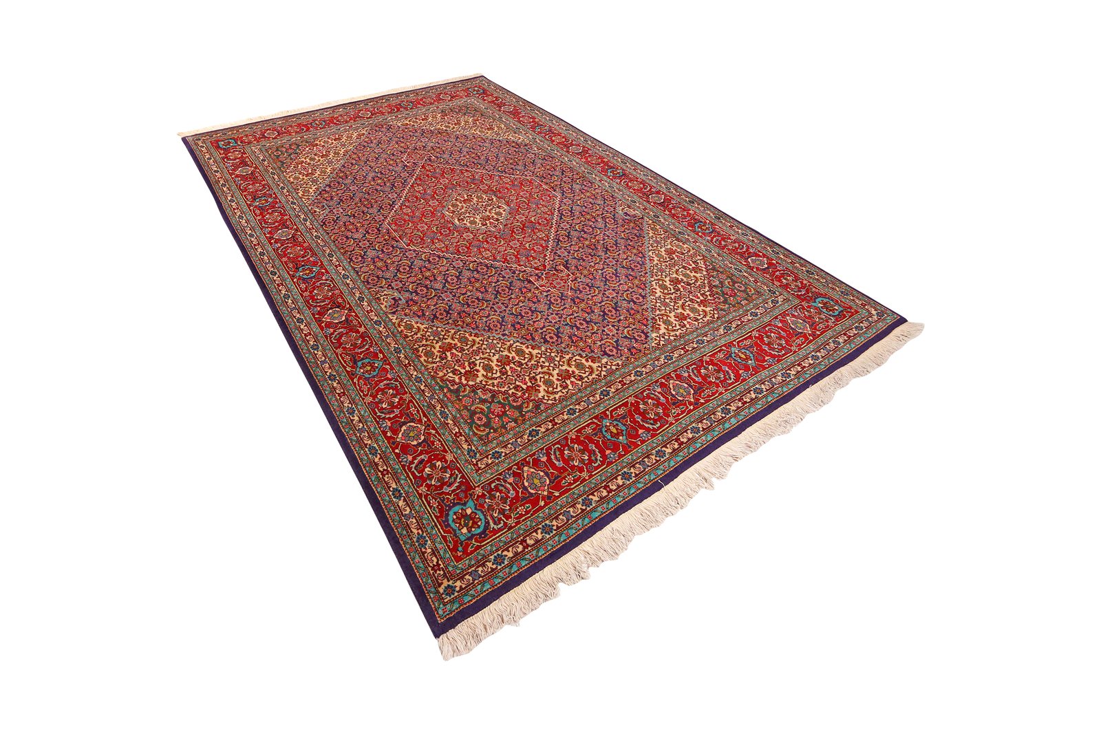 Tabriz Old — Hand-knotted, 200x295 cm, Blue, 100% Virgin Wool | View 5