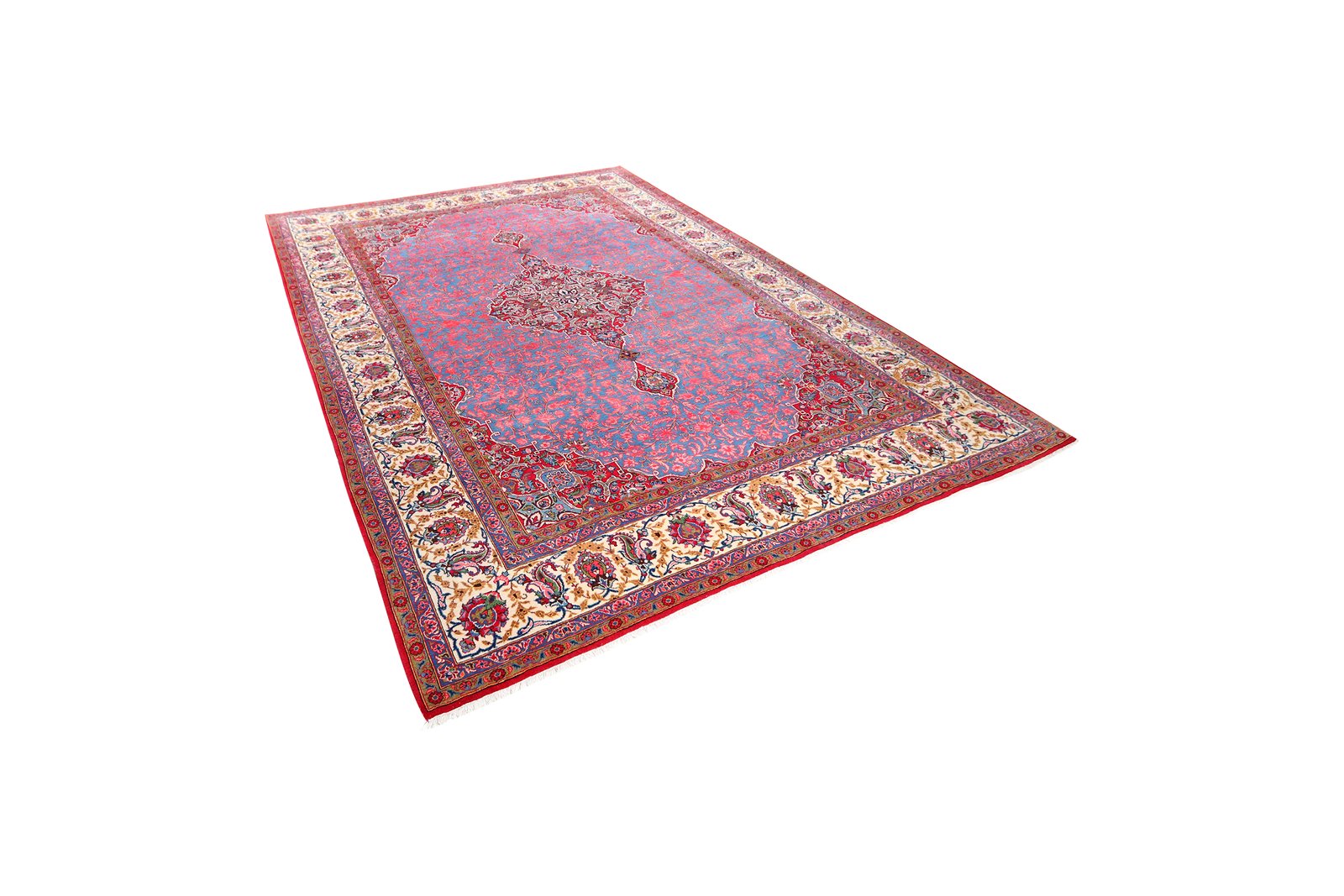 Kashan — Hand-knotted, 237x326 cm, Blue, 100% Virgin Wool | View 5