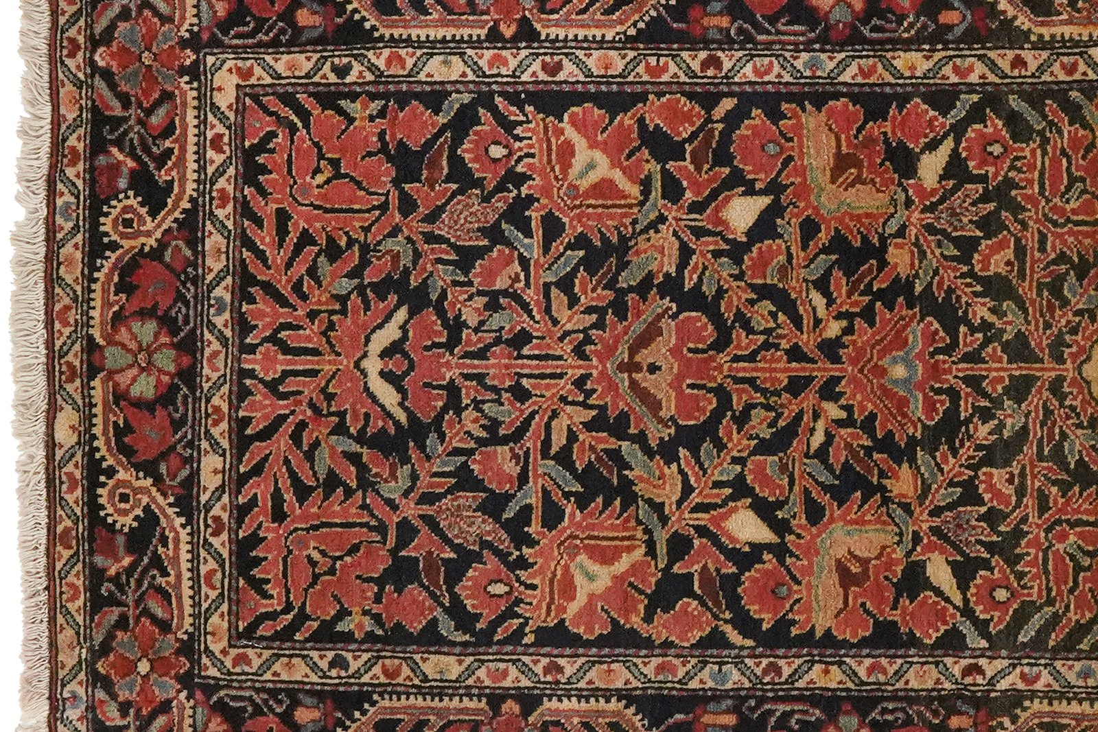 Farahan — Hand-knotted, 57x75 cm, Blue, 100% Virgin Wool | View 3
