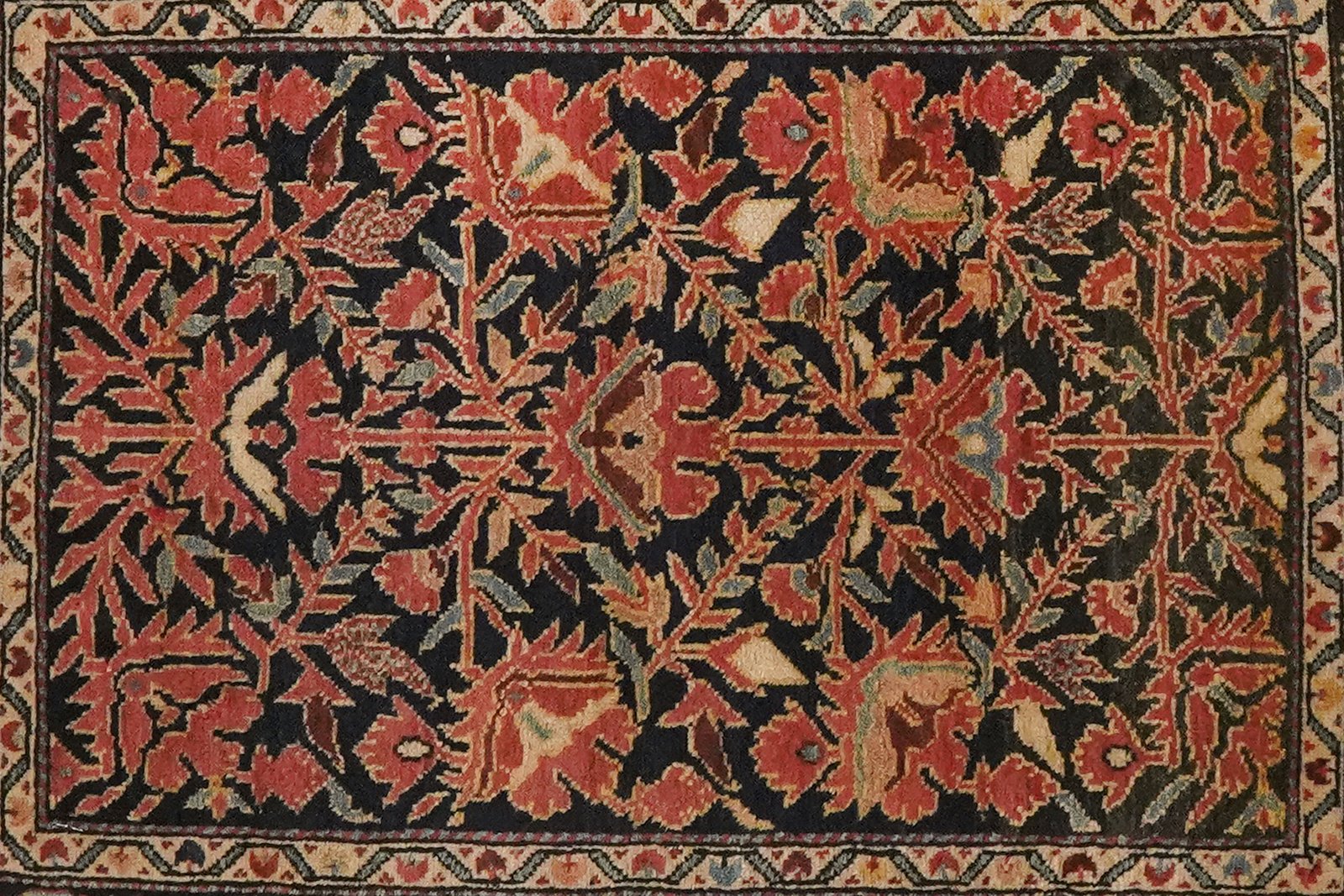 Farahan — Hand-knotted, 57x75 cm, Blue, 100% Virgin Wool | View 4