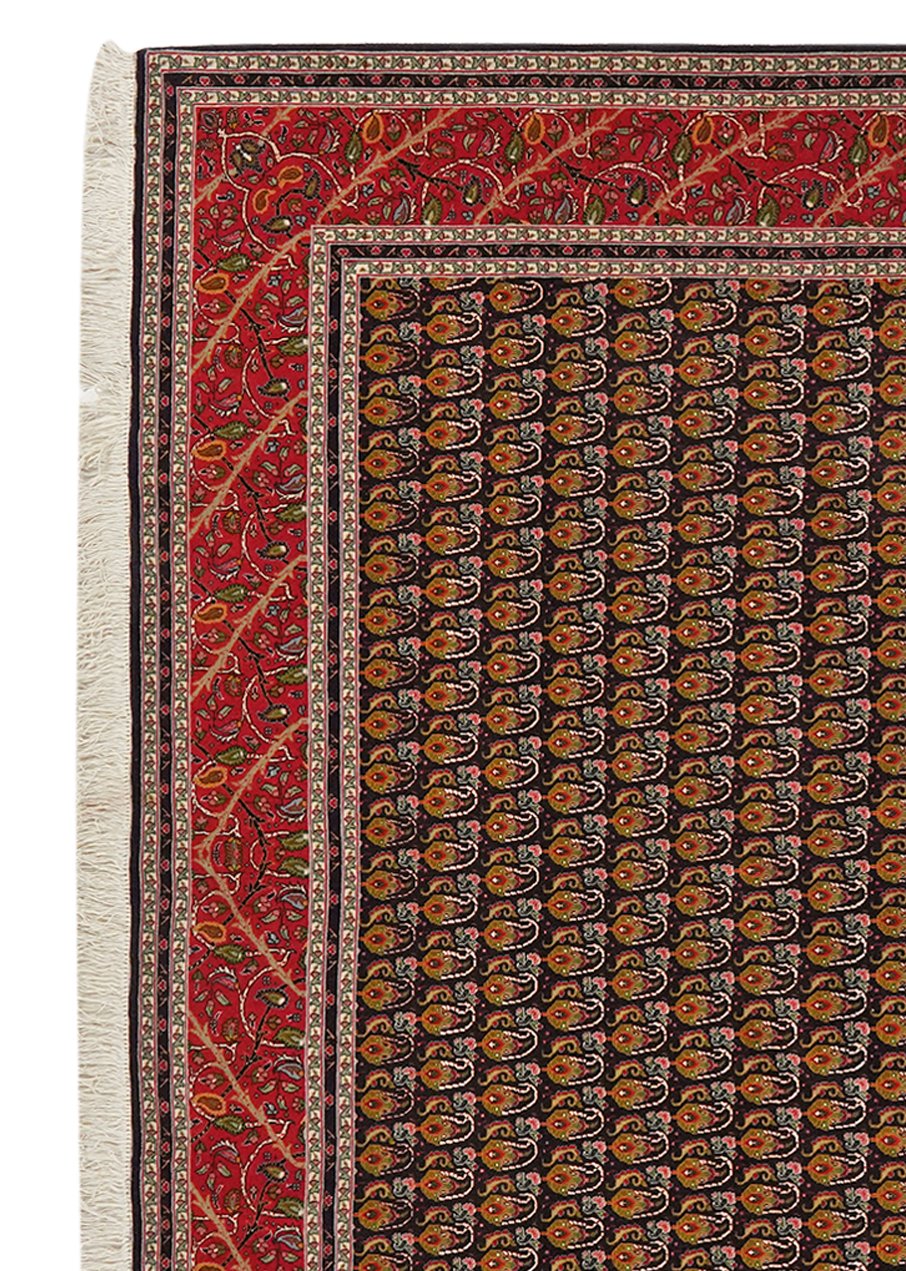 Tabriz 50 Raj — Hand-knotted, 200x202 cm, Blue, 80% Schurwolle, 20% Seide | View 3