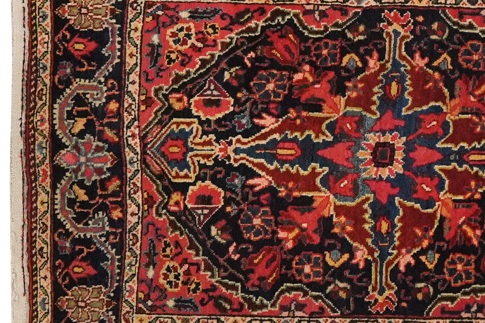 Djozan — Hand-knotted, 56x83 cm, Blue, 100% Virgin Wool | View 3